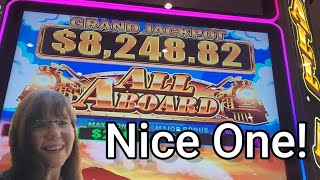 All Aboard Slot Bonus - I finally  hit a Nice One!