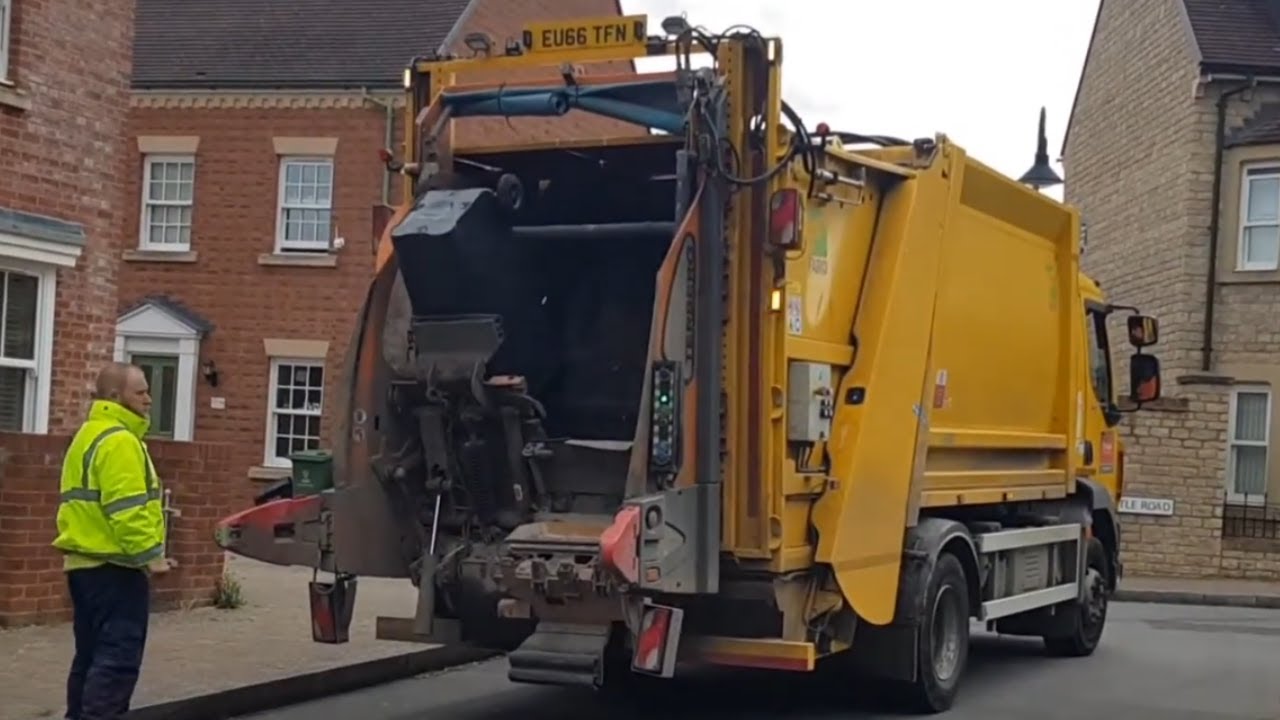 2016 Farid T1 Bin Lorry Collecting General Waste In Swindon!