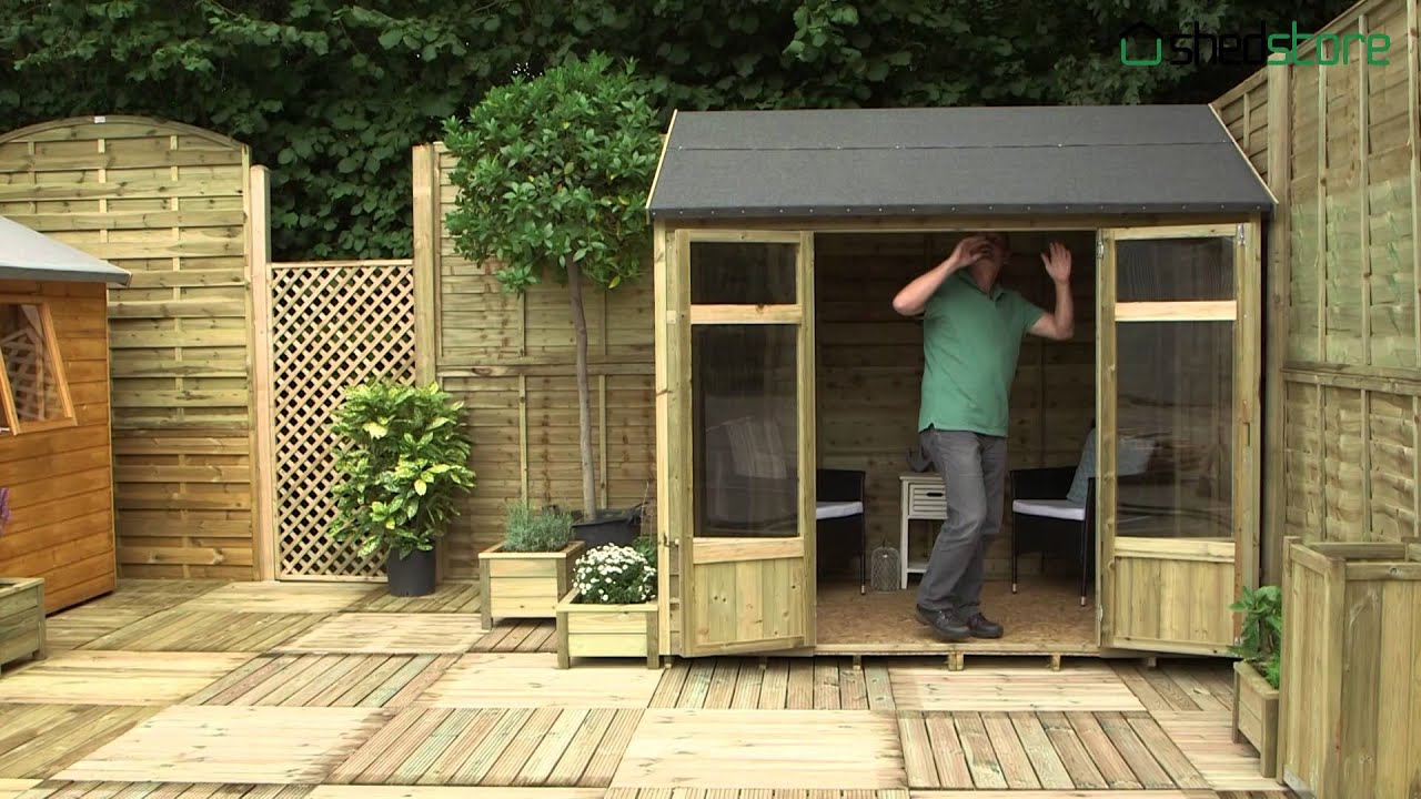 Lean to summer house shed