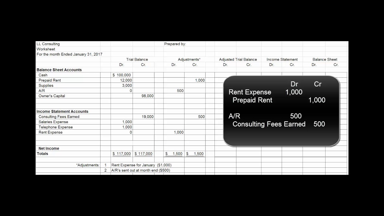 A Simple 10-Column Worksheet - YouTube