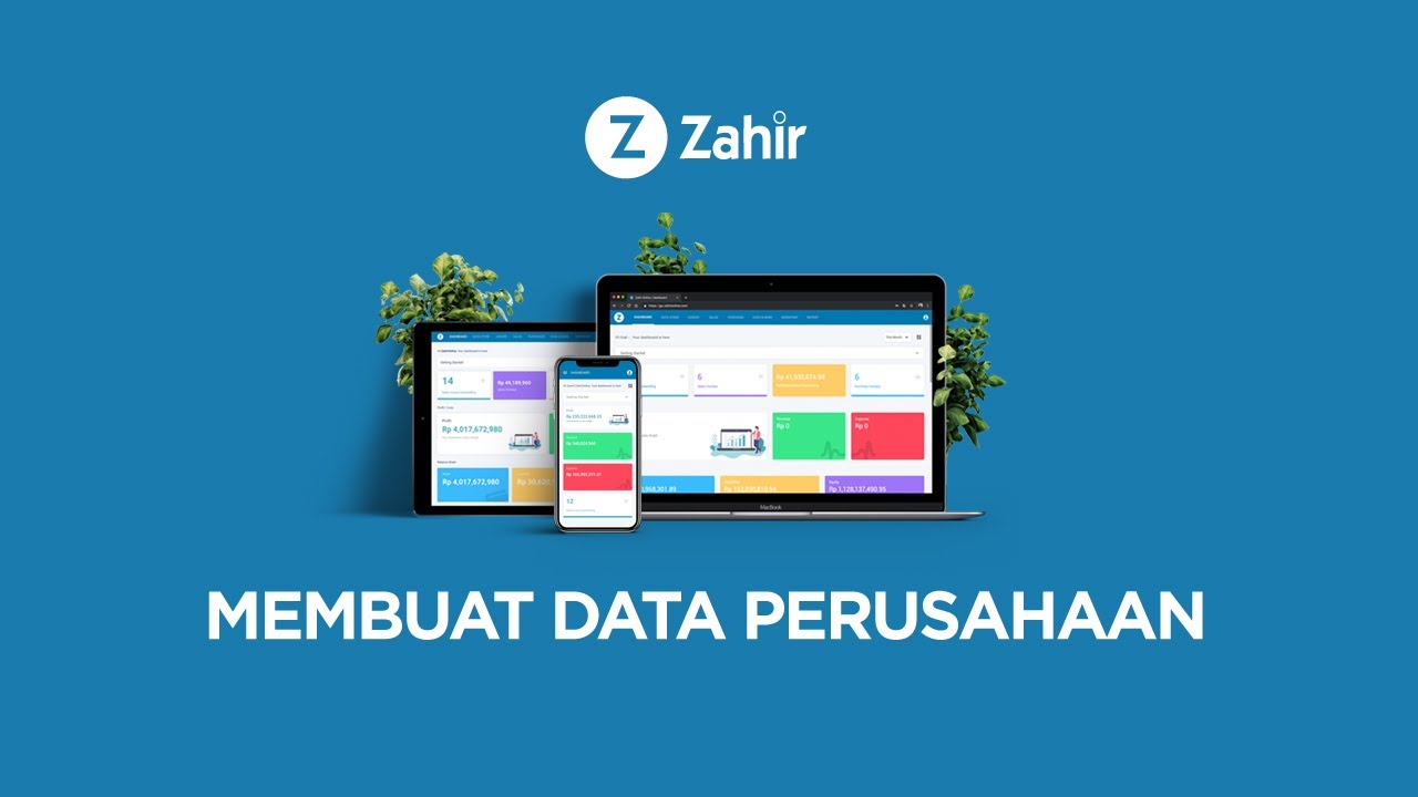 Zahir Online - Cara membuat data perusahaan baru - YouTube