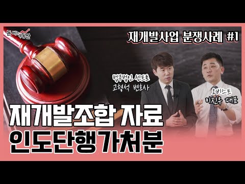 [<strong>재개발사업</strong> 분쟁사례#1] 재개발조합 자료 인도단행가처분with 고형석 변호사 - 이진우의 돈 버는 부동산