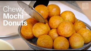 How to Make Chewy Mochi Donuts (No Deflate After Frying)!