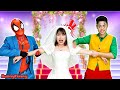 Spider-Man&#39;s GROOM rescues his BRIDE kidnapped by JOKER || BunnyFunny