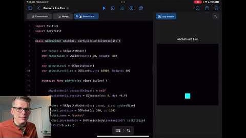 Building a Game on an iPad with Swift Playgrounds | Rockets are Fun