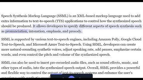 Speech Synthesis Markup Language SSML | SSML explained