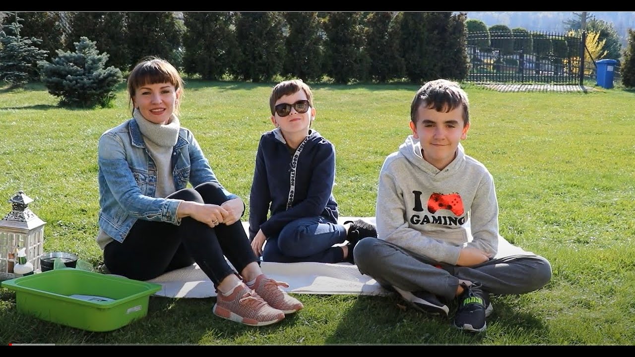 Poranny krąg w ogrodzie