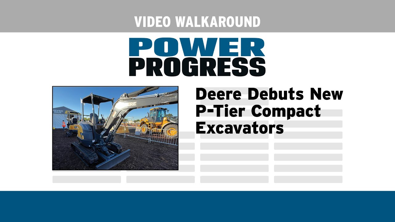 Deere Debuts New P-Tier Compact Excavators
