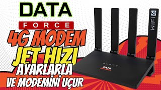 Dataforce 4G Modem Hızlandırma Ayarları İnternetinizi %30 Daha Hızlı Yapın