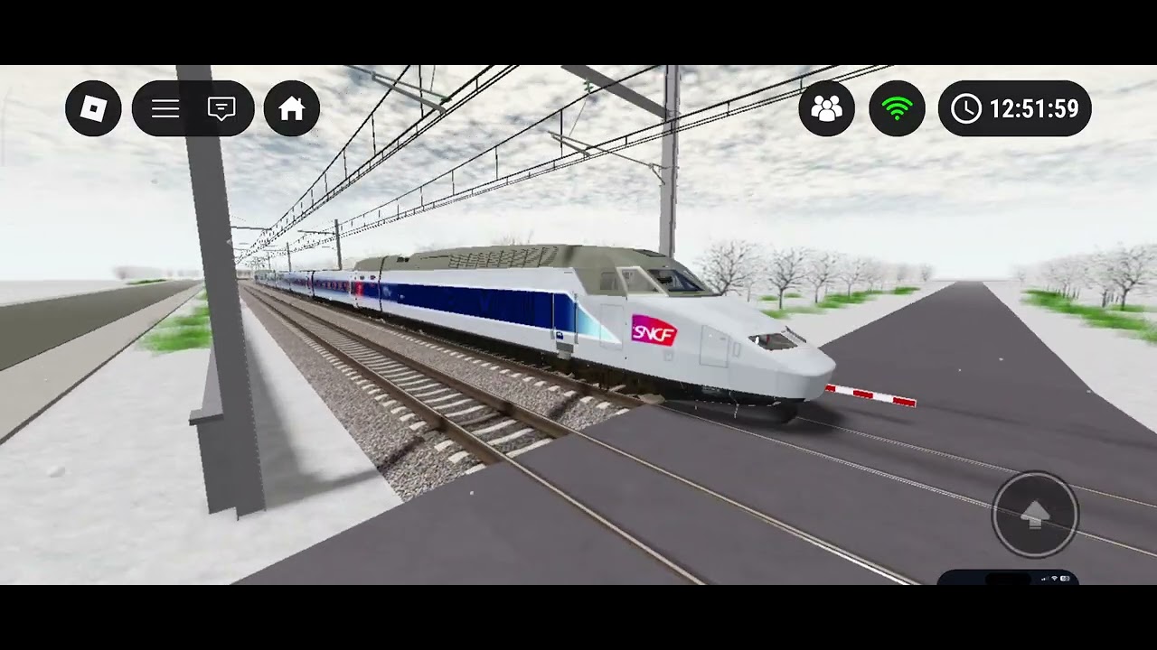 Tsr (Train Simulator Roblox) Au passage à niveau de Dijon Porte neuve.