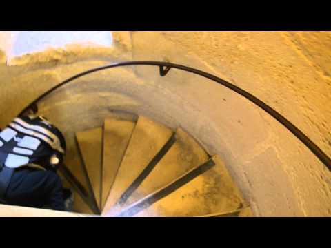 Paris Descending Notre Dame Stairs 