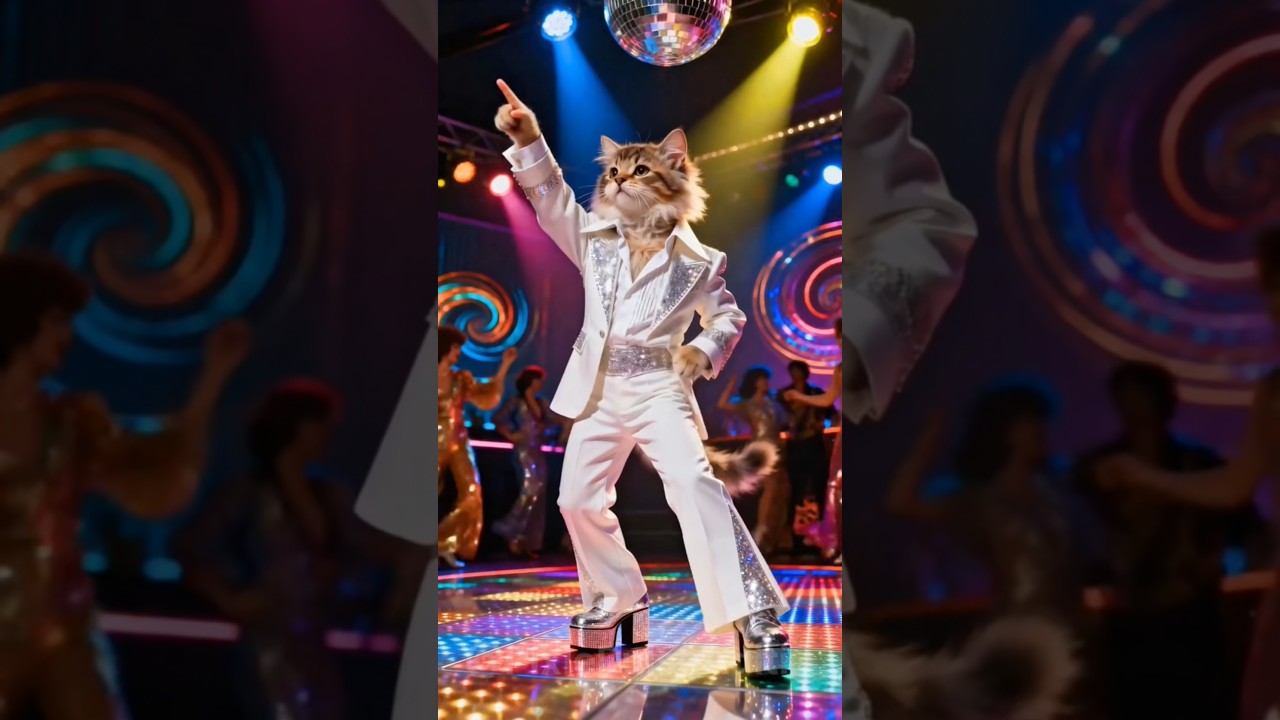 “Night Club Mein Cat Ka Zabardast Dance 🕺🐱 | Funny Cat Dance Video”⭐ 