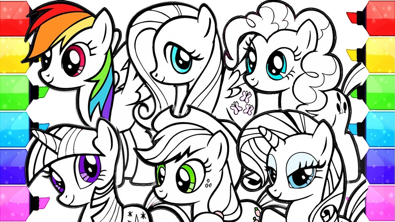 My Little Pony Coloring Book Pages How to Draw and Color