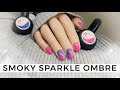 Smoky Sparkle Ombre with NEW Light Elegance P+ Gel Polish - Full Application Tutorial - Jojo Wickens