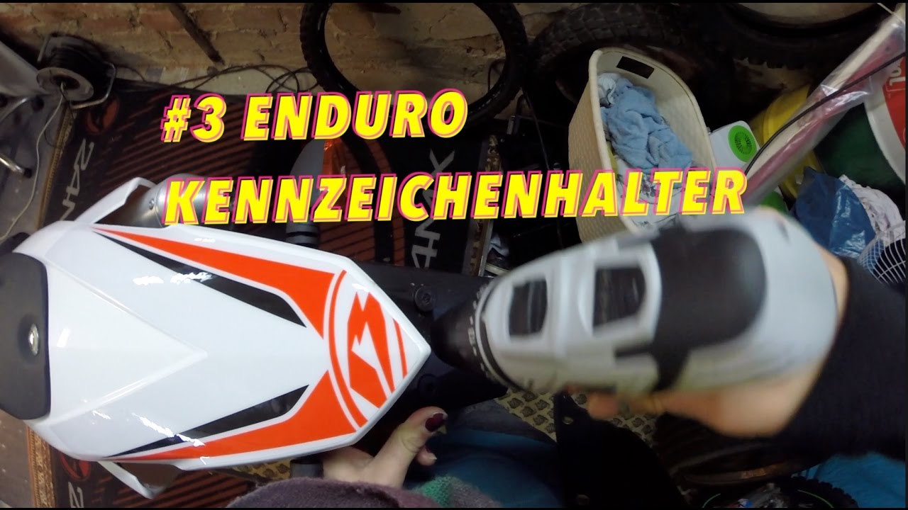 Kennzeichen Halter Metall Für Hercules KX-5 Supra Enduro Schnellwechsel