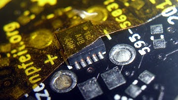 ATtiny13 drag-soldering illustration