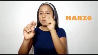 LENGUAJE DE SEÑAS PERUANO -  MESES DEL AÑO