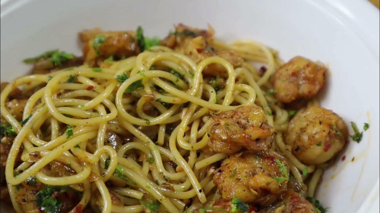 Awesome Spicy Butter Garlic Shrimp Pasta Recipe. you will love it