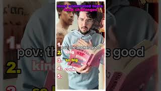 Most Accurate Underrated Tears Book Challenge Compilation