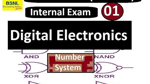 Part 1 l  Number System I Digital Electronics