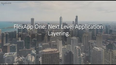 FlexApp One: Next Level Application Layering (Dutch)