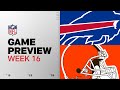 Buffalo Bills vs Cleveland Browns | Week 16 Game Preview
