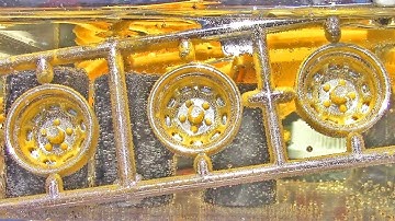 Removing chrome plating from plastic parts using bleach - Satisfying!!