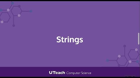 Quick Bit: Strings