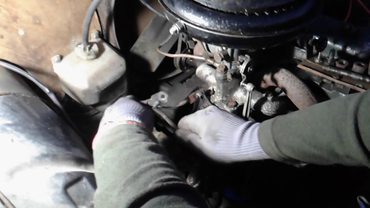 renault dauphine demontage demarreur part2 YouTube