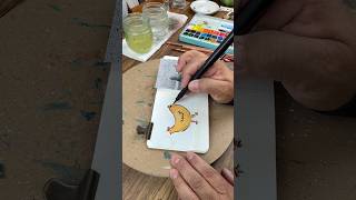 Easy Beginner Watercolor Chicken🐓 Cozy Sketchbook Painting Tutorial