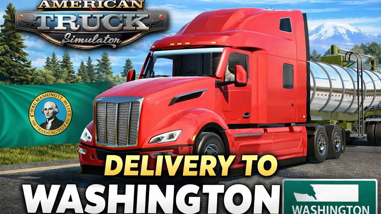 AMERICAN TRUCK SIMULATOR | DELIVERY TO WASHINGTON 🇺🇸| GAMEPLAY VIDEO | EVO