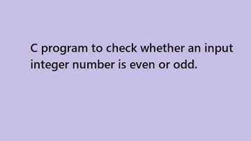 C program to check even or odd number || C Programming