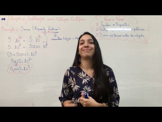 🎯 Adição e Subtração com NOTAÇÃO CIENTÍFICA - Professora Angela Matemática  