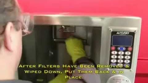 Autofry Deep Fryer MTI-10X Series - Daily Cleaning