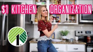 ORGANIZE A SMALL KITCHEN FROM DOLLAR TREE! (all the motivation you need!)