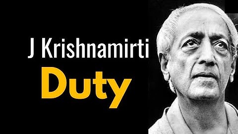 53.J Krishnamirti || Duty || Matter of Culture || Rimpy Shukla from Deep Knowledge