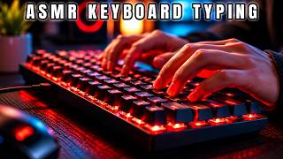 Keyboard Typing for Facus - Mechanical Computer ASMR Keyboard | Live 12 Hours