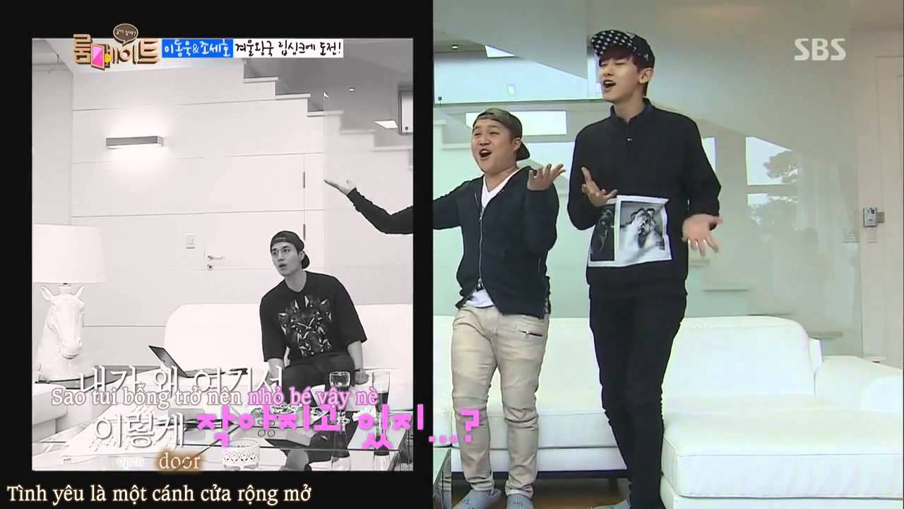 [Vietsub+Kara] Chanyeol & Seho - Love is an open door @ Roommate Ep 3 Cut