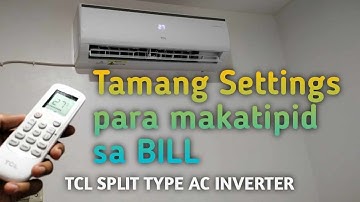 TCL Introvert Split Type AC Remote Features (Aircon Serye)