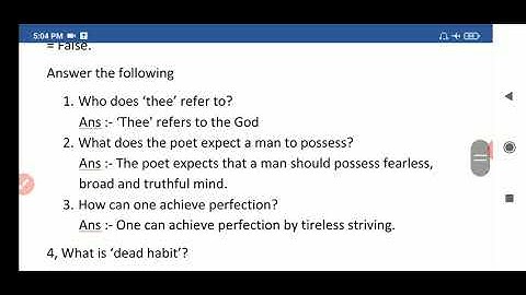 Sankardev shisu niketan class 7 English lesson 1 |Where the mind is without fear questions answers