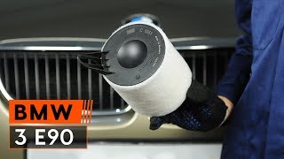 Gaisa filtrs uzstādīšana BMW 3 (E90): bezmaksas video