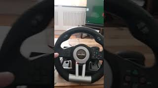 Just got a ps4 roblox And a steering wheel to connect!