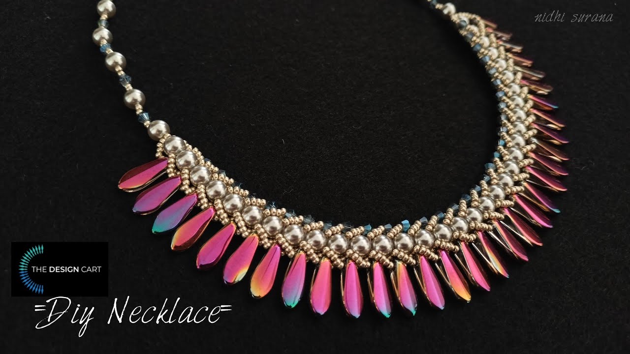 Колье «Пламя Авроры», мастер-класс по изготовлению украшений из бисера своими руками в сотрудниче...