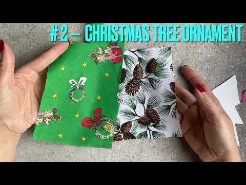 3 Easy Christmas Sewing Ideas To Make & Sell/I Used Fabric Scraps & Made Lovely Ornaments/Free PDF