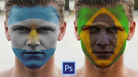 How to Paint Flag on Face in Photoshop CC