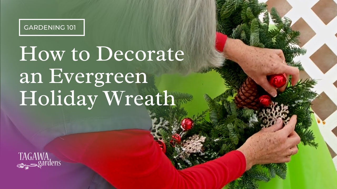 How to Decorate a Holiday Wreath by Tagawa Gardens