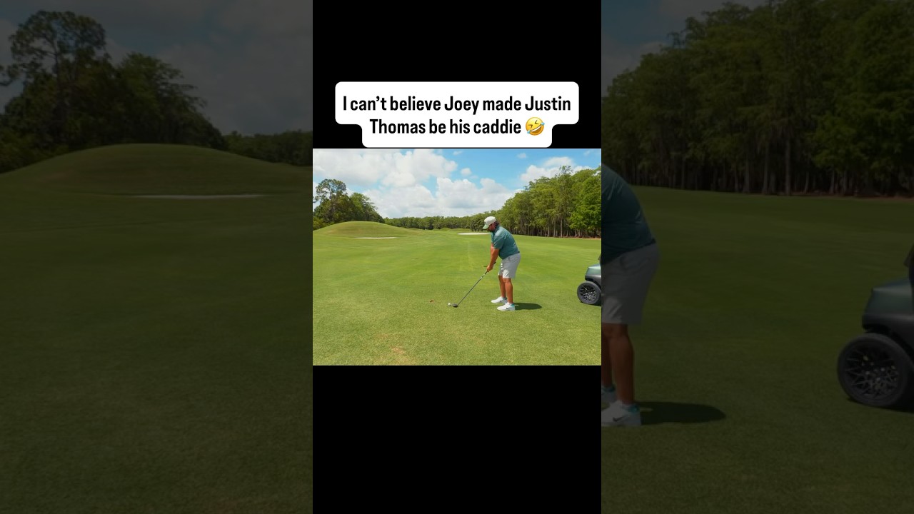 This gotta be one of wildest things Joey has done🤣 sub! #bobdoessports  #justinthomas #jt #golftok