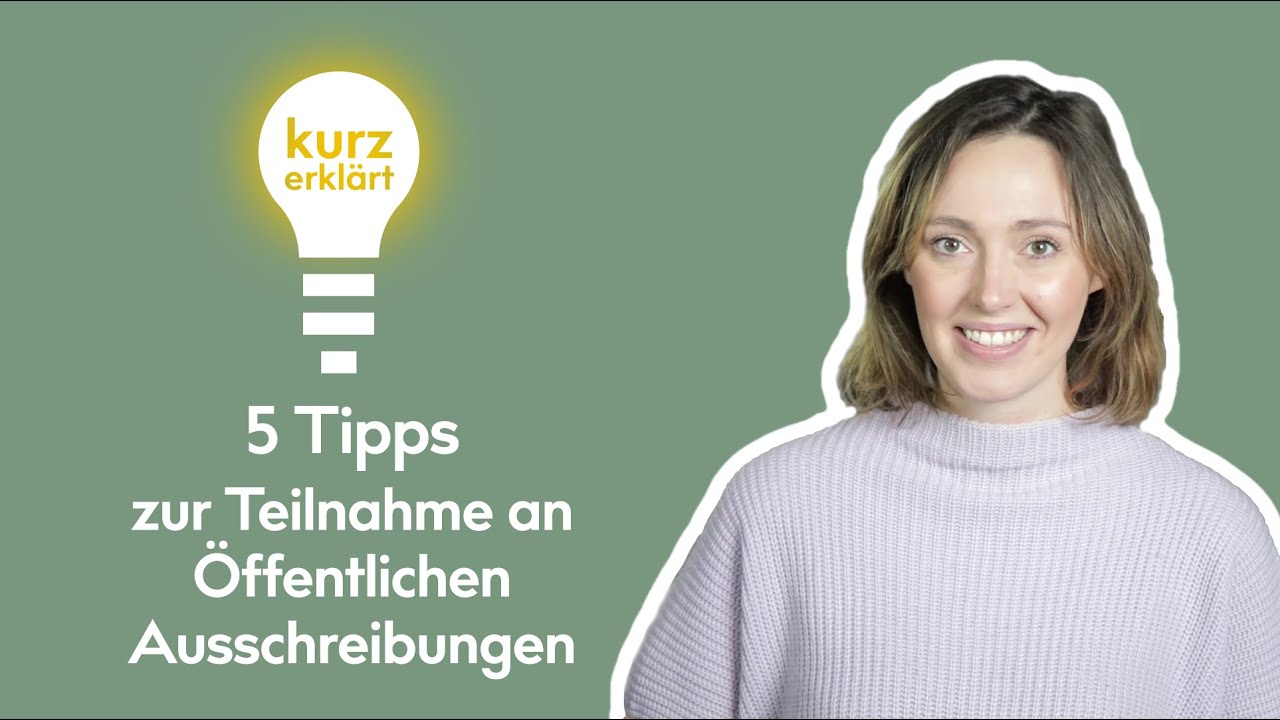 5 Tipps zur Teilnahme an Öffentlichen Ausschreibungen