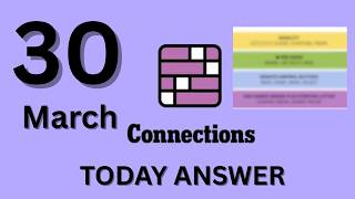 Connections NYT Hints Today – Monday, March 30, 2026 | Clues, Categories & Answers Guide