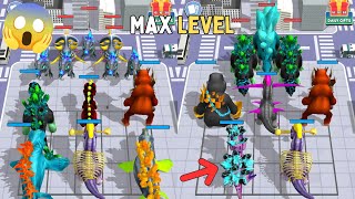 MAX LEVEL! MERGE KOG GODZILLA VS DINOSAUR GAMEPLAY screenshot 2